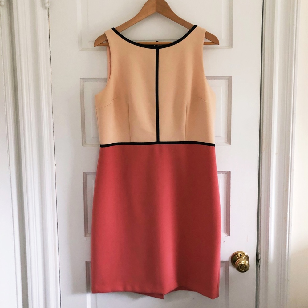 Loft Color Block Sleeveless Dress Size 12